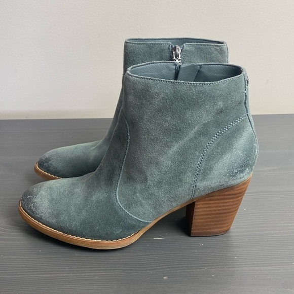 Sam Edelman Shoes - Sam Edelman Mari Short Ankle Boots Grey Iris Suede Size 9.5